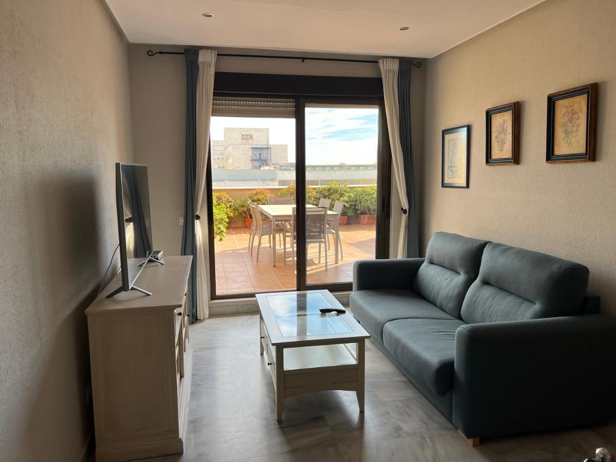 Atico Primera Linea De Playa. 加的斯 外观 照片